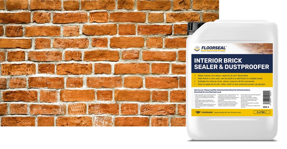 How to seal an exposed internal brick wall